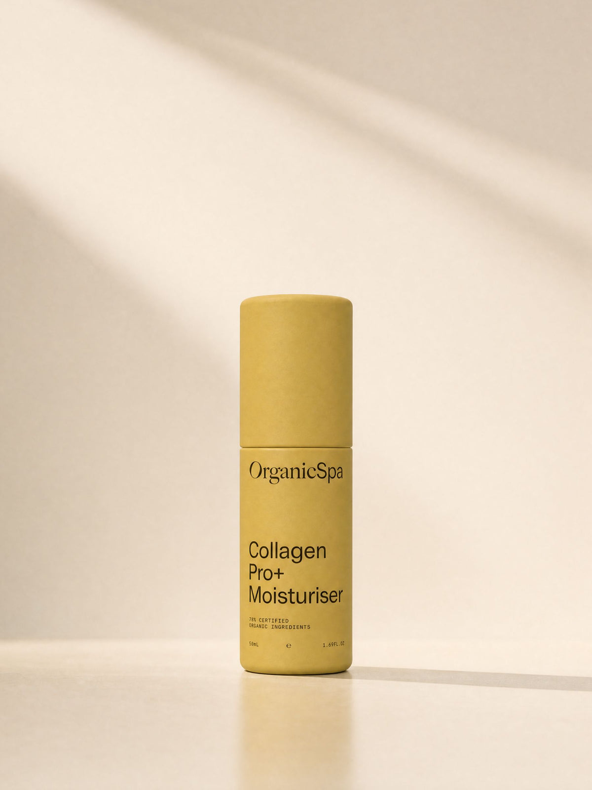 Front label of Collagen Pro+ Moisturiser with brand and product name.