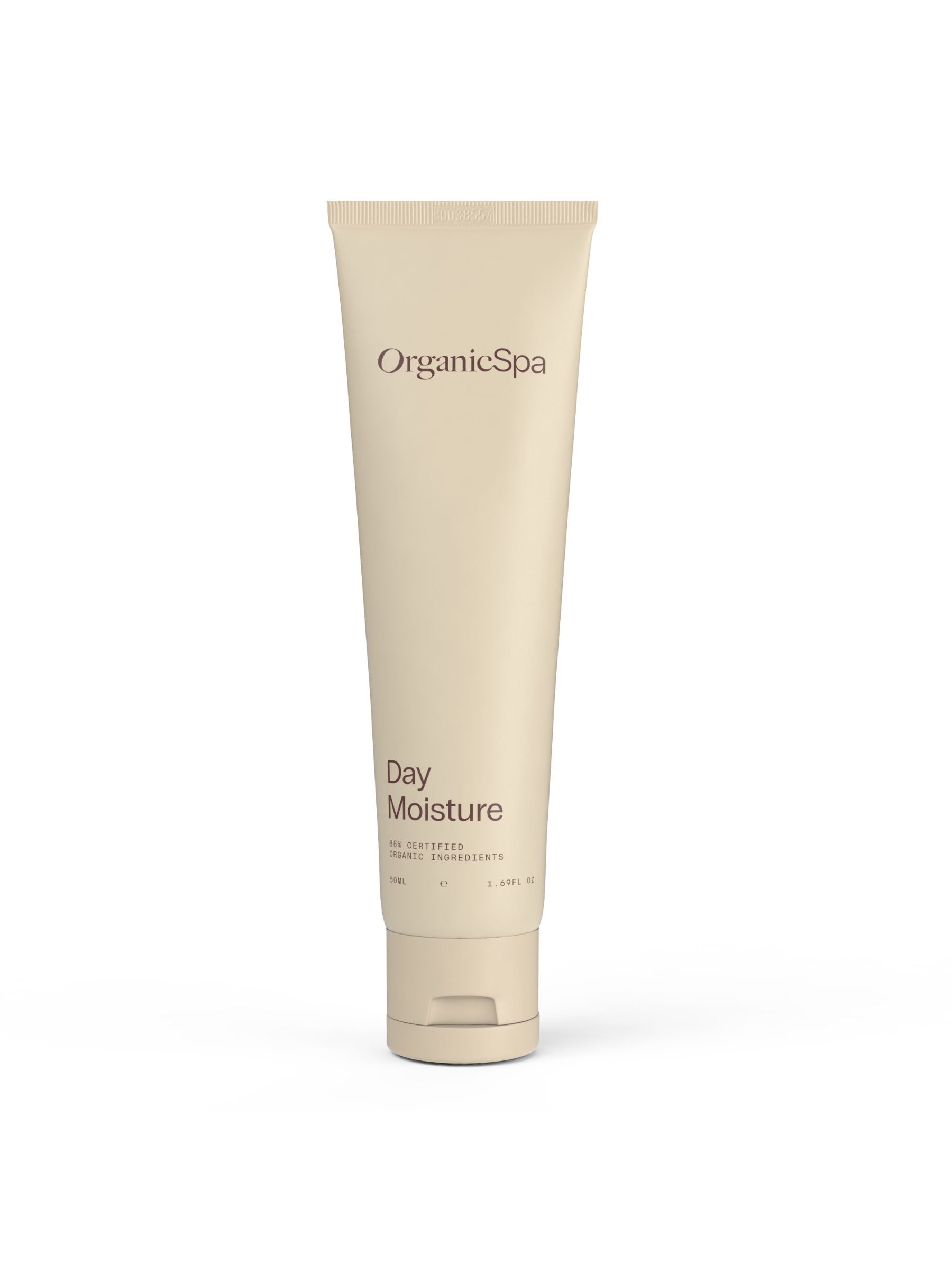 OrganicSpa Day Moisture front pack, certified organic day moisturiser for normal and sensitive skin.