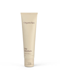 OrganicSpa Day Moisture front pack, certified organic day moisturiser for normal and sensitive skin.