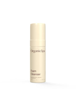 Organicspa Foam Cleanser front pack, certified organic facial cleanser made in Australia, vegan and cruelty free.