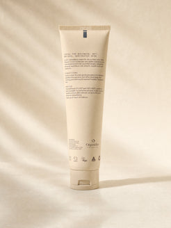 The back of the OrganicSpa Intense Moisture tube. Ideal for balanced, dry, mature, dehydrated skin. A rich, revitalising cream for dry or tired skin. With Vitamin A-rich botanicals and active hydrators, this concentrated formula nourishes deeply, supports renewal, and leaves skin smooth, supple and well cared for. Apply a small amount after cleansing, pressing gently into the skin and avoiding the eye area, morning and evening. Certified COSMOS Organic by ACO, with vegan, cruelty free, Australian made and r