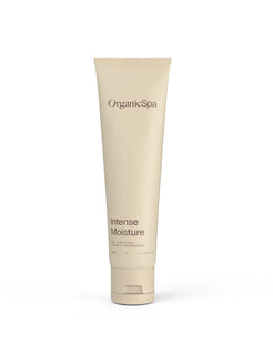 Organicspa Intense Moisture front pack, certified organic hydrating moisturiser for dehydrated skin.