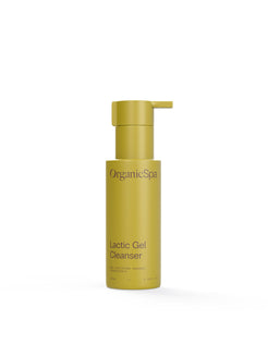 Organicspa Organicsceuticals Lactic Gel Cleanser front pack, certified organic exfoliating gel cleanser.